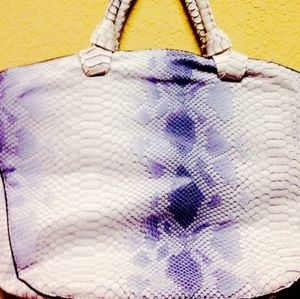 fashion leather shoulder hand cross snakeskin